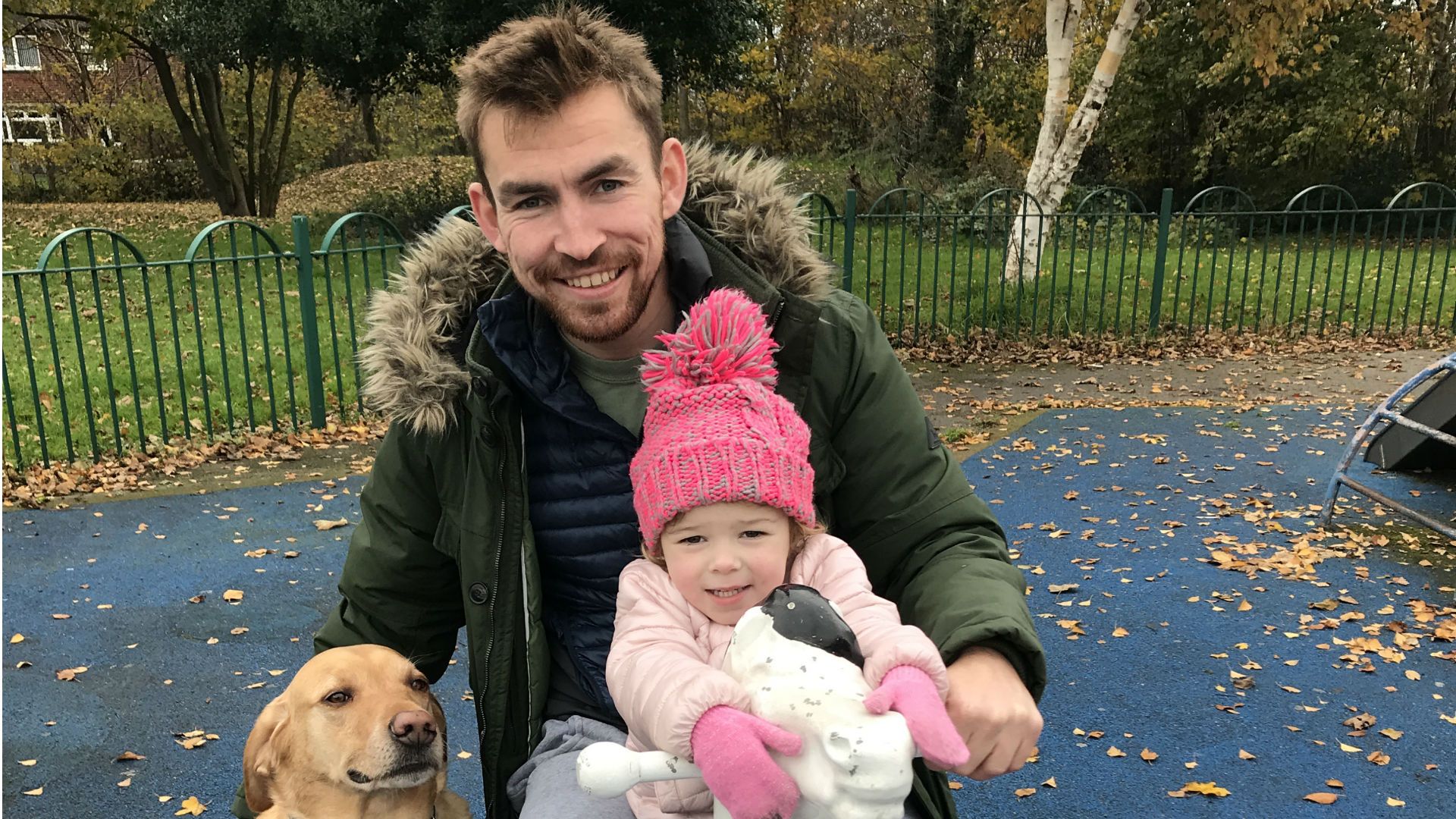 Andy Grant with daughter Alba