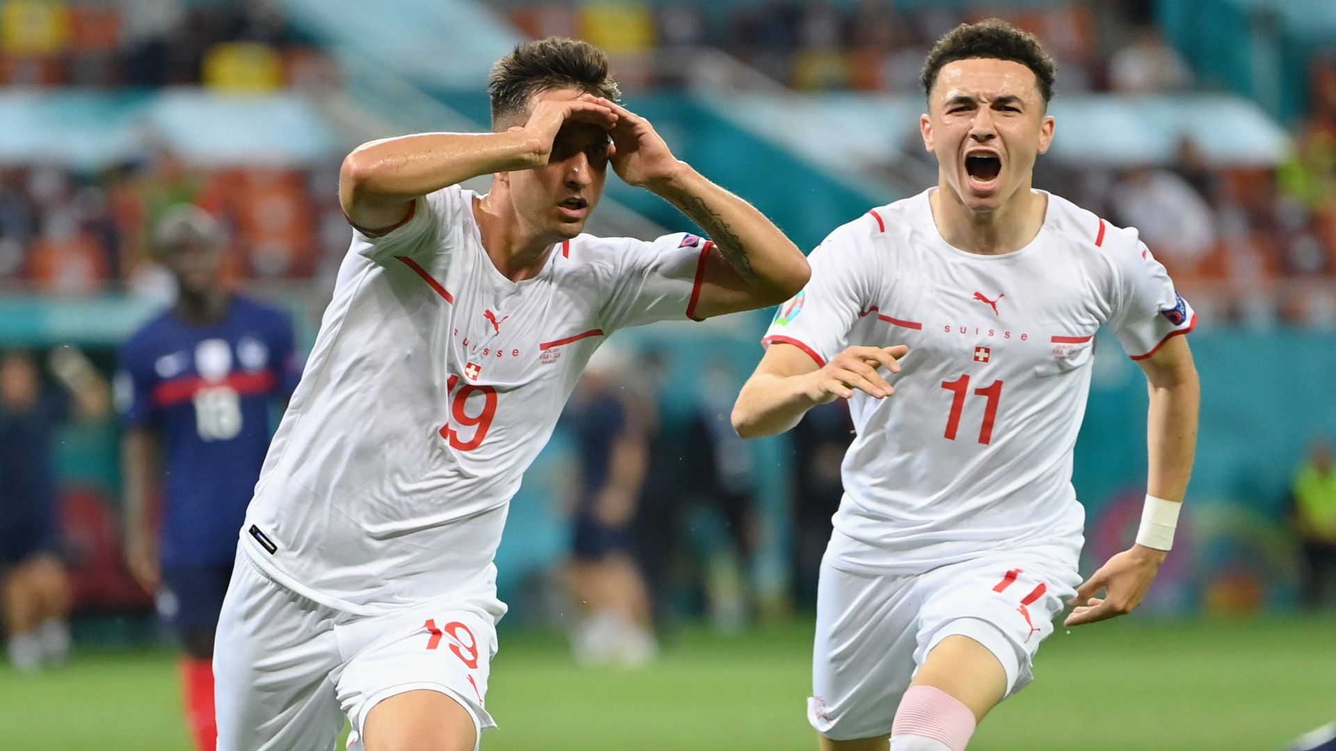 Switzerland celebrating France Euro