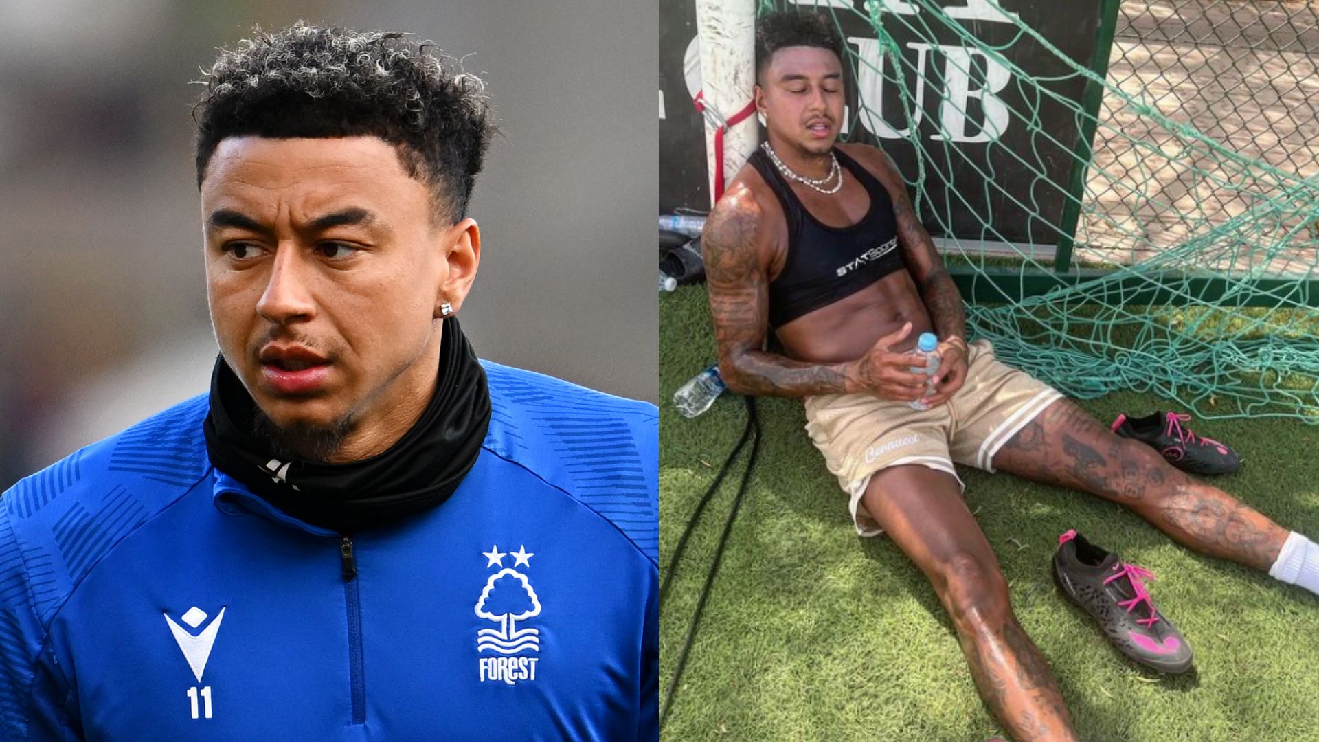 Jesse Lingard Morocco training split