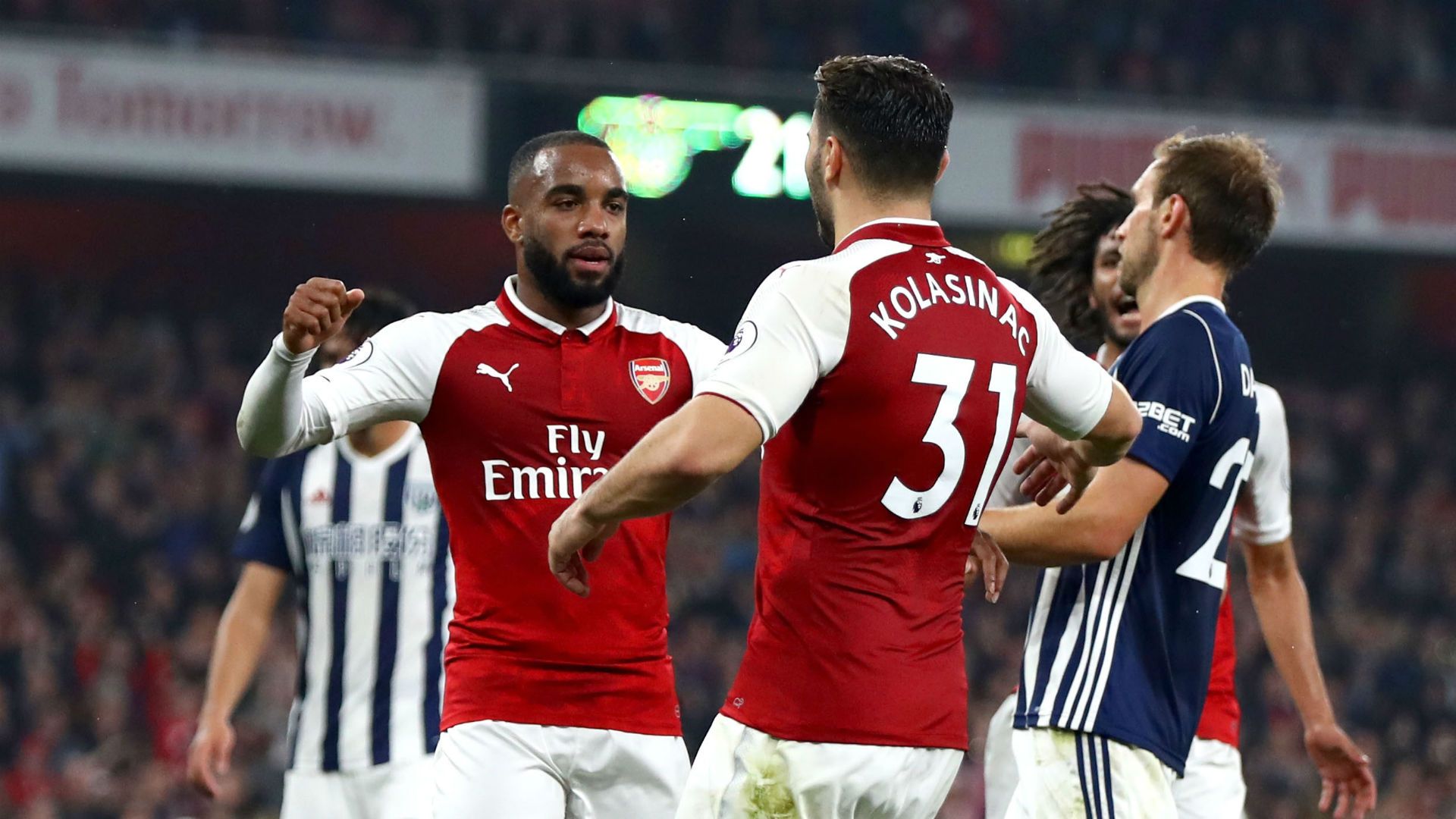 Alexandre Lacazette Sead Kolasinac Arsenal