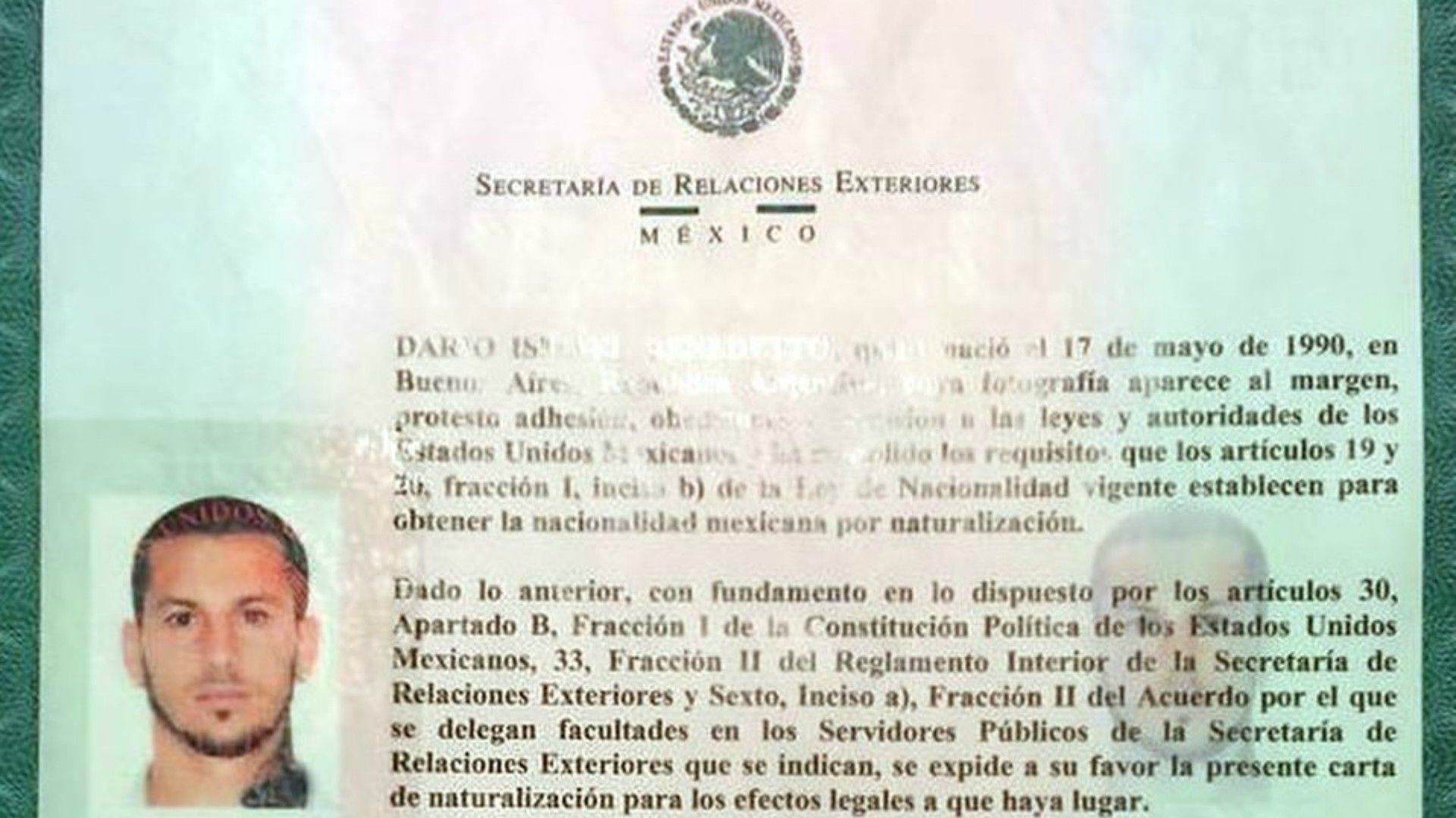 Benedetto carta naturalización mexicano