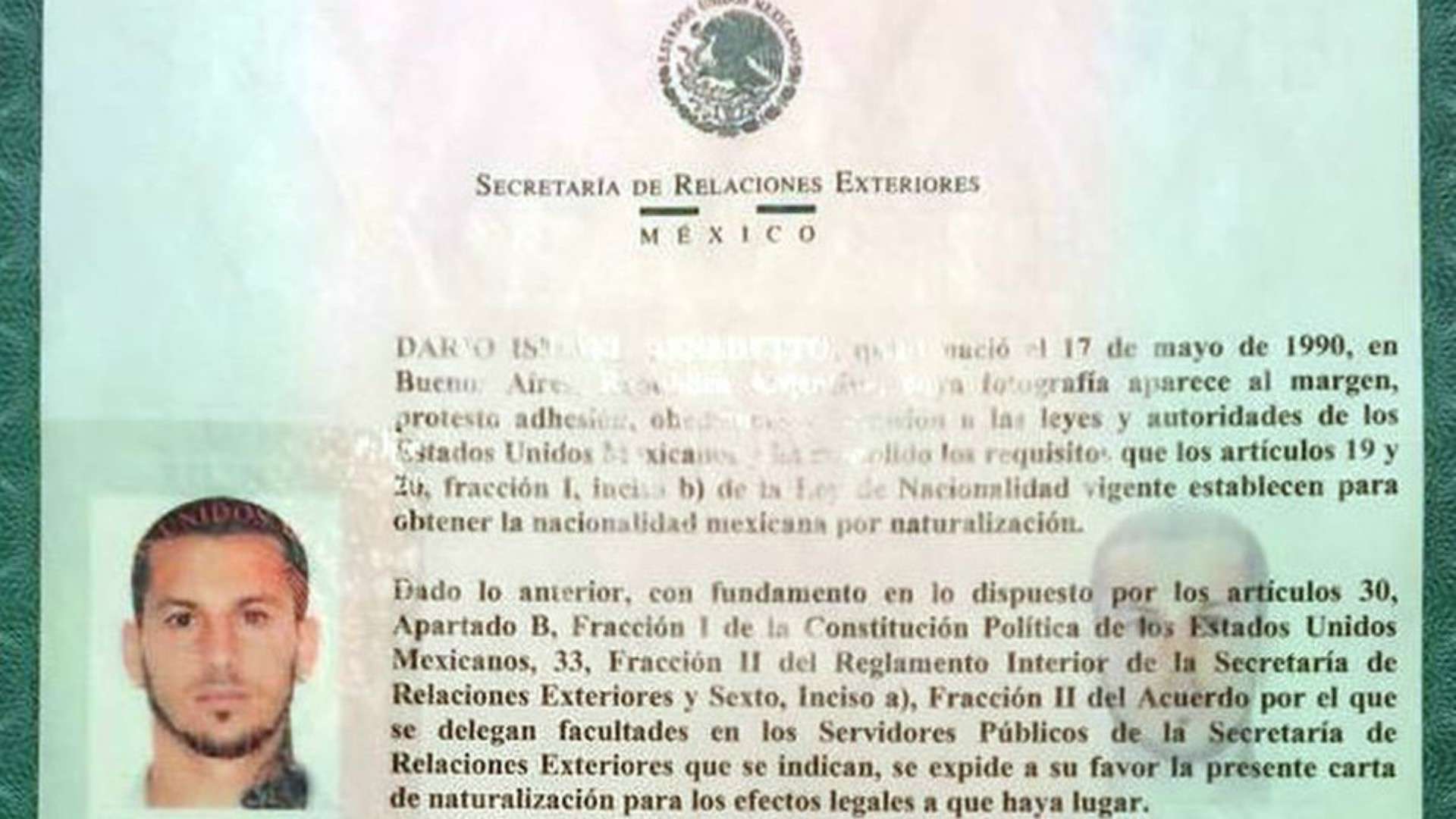 Benedetto carta naturalización mexicano
