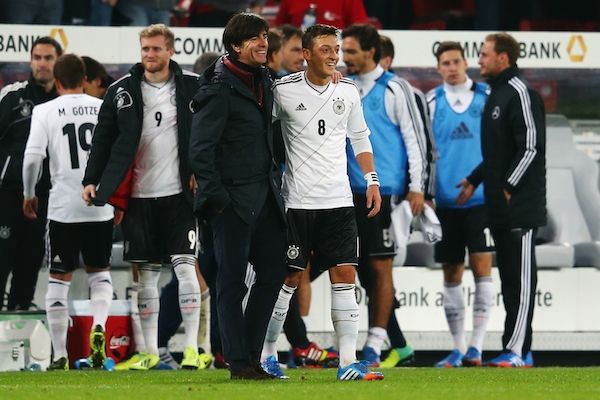 Joachim Low Mesut Ozil Germany Republic of Ireland World Cup Qualifier 10112013