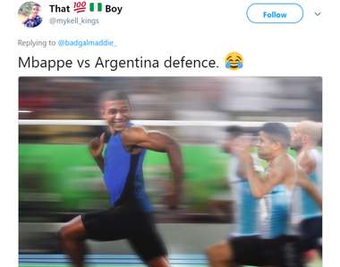 Reactions Mbappe France Argentina