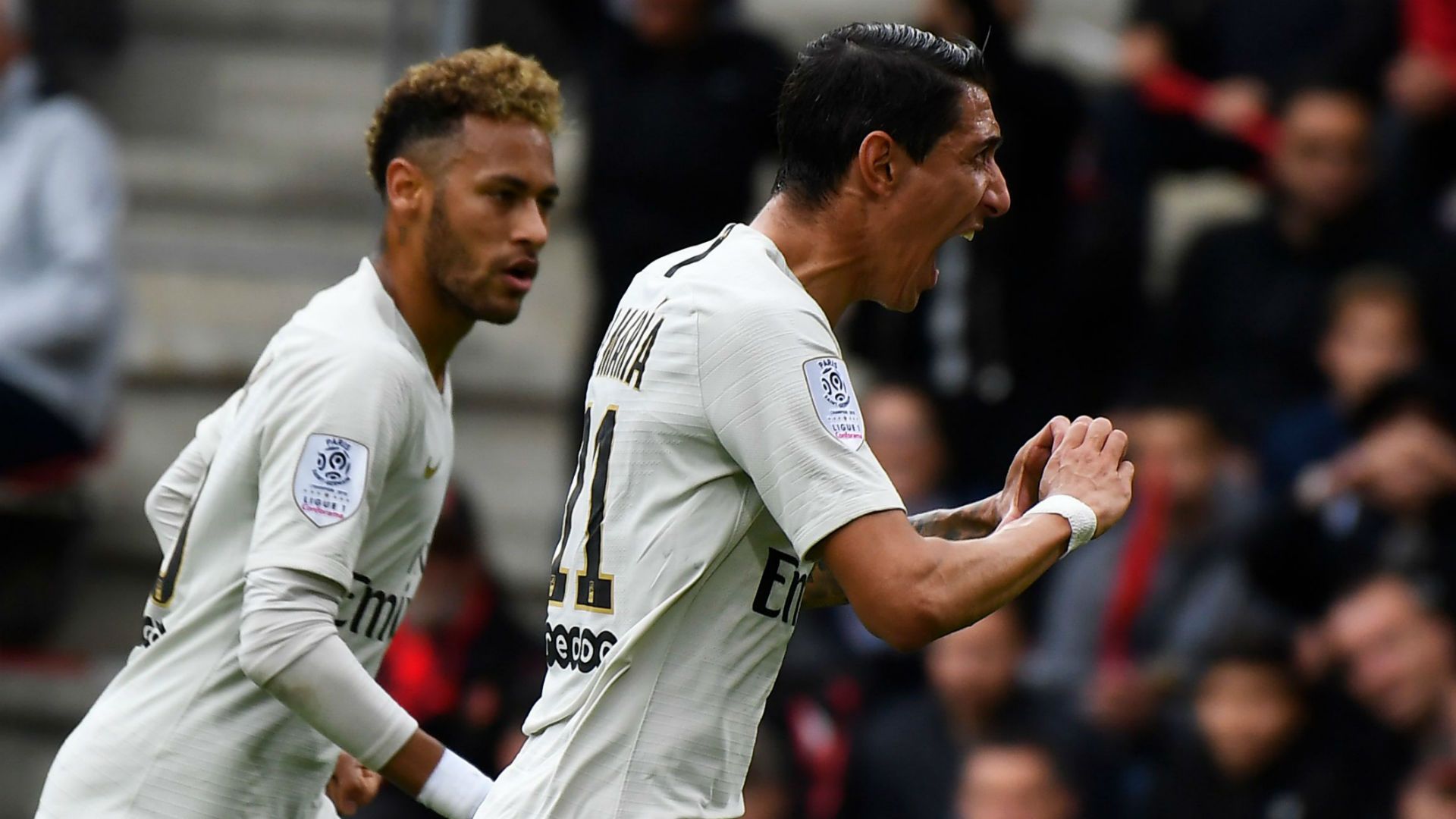 Neymar Angel Di Maria PSG