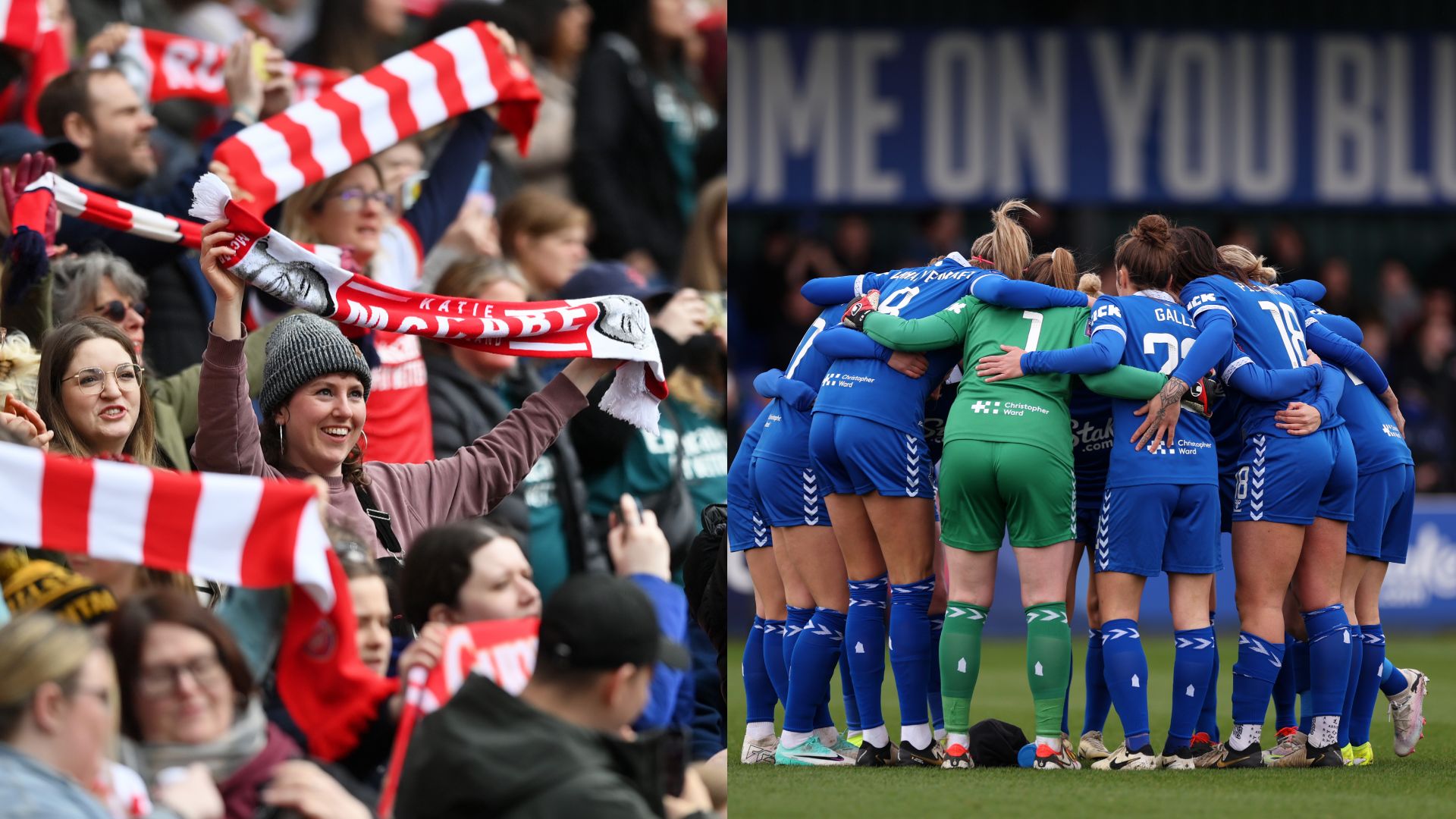 Arsenal fans Everton