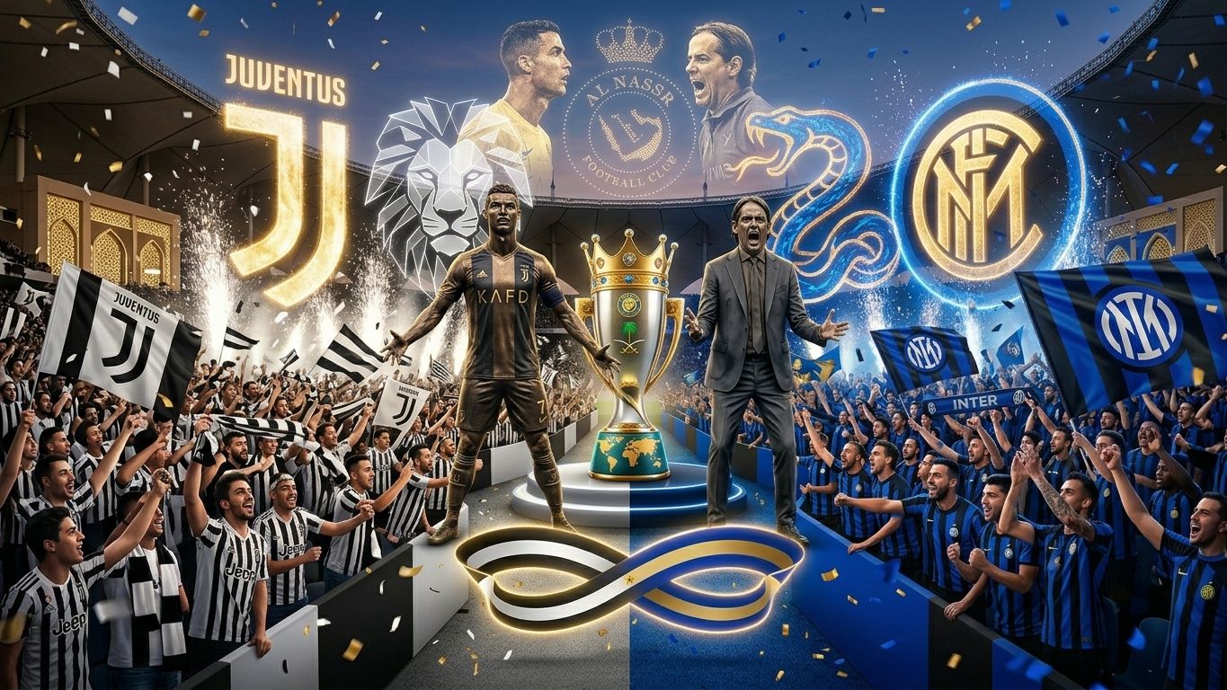 Juventus Inter Fans Simone Inzaghi Cristiano Ronaldo GOAL ONLY