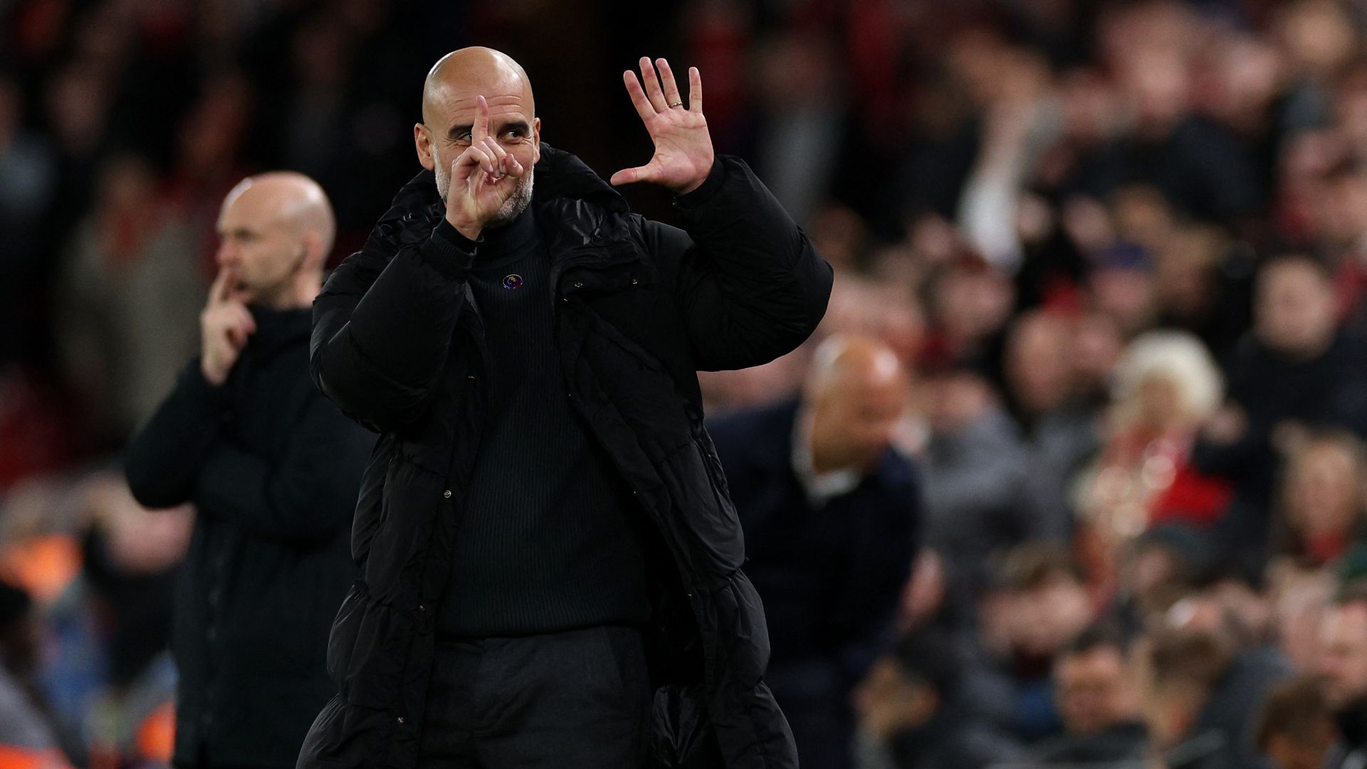 Pep Guardiola Liverpool Manchester City