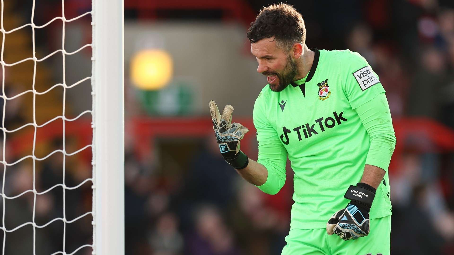 Ben Foster Wrexham celebration 2022-23