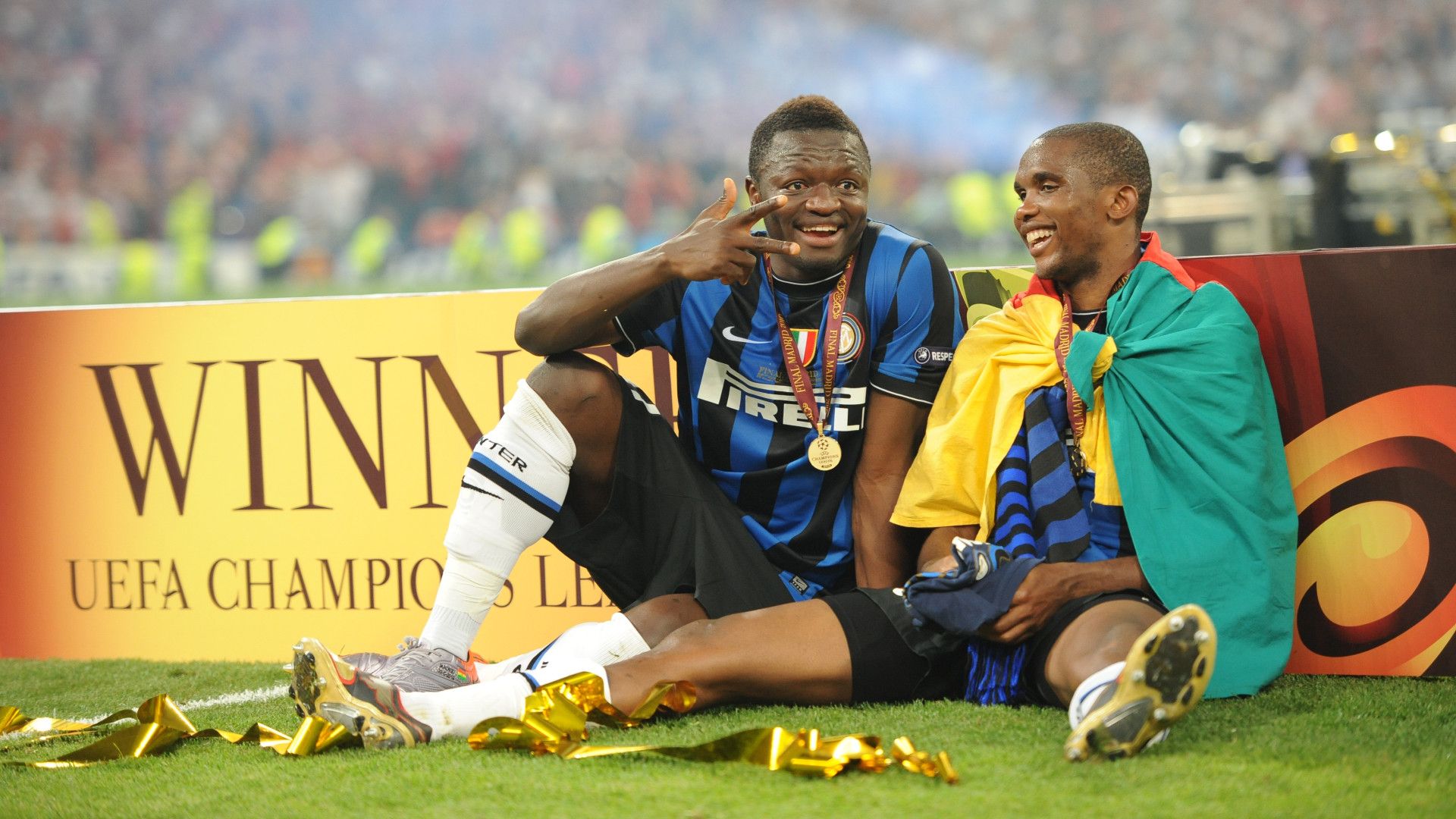 Sulley Muntari Samuel Eto'o Inter Madrid
