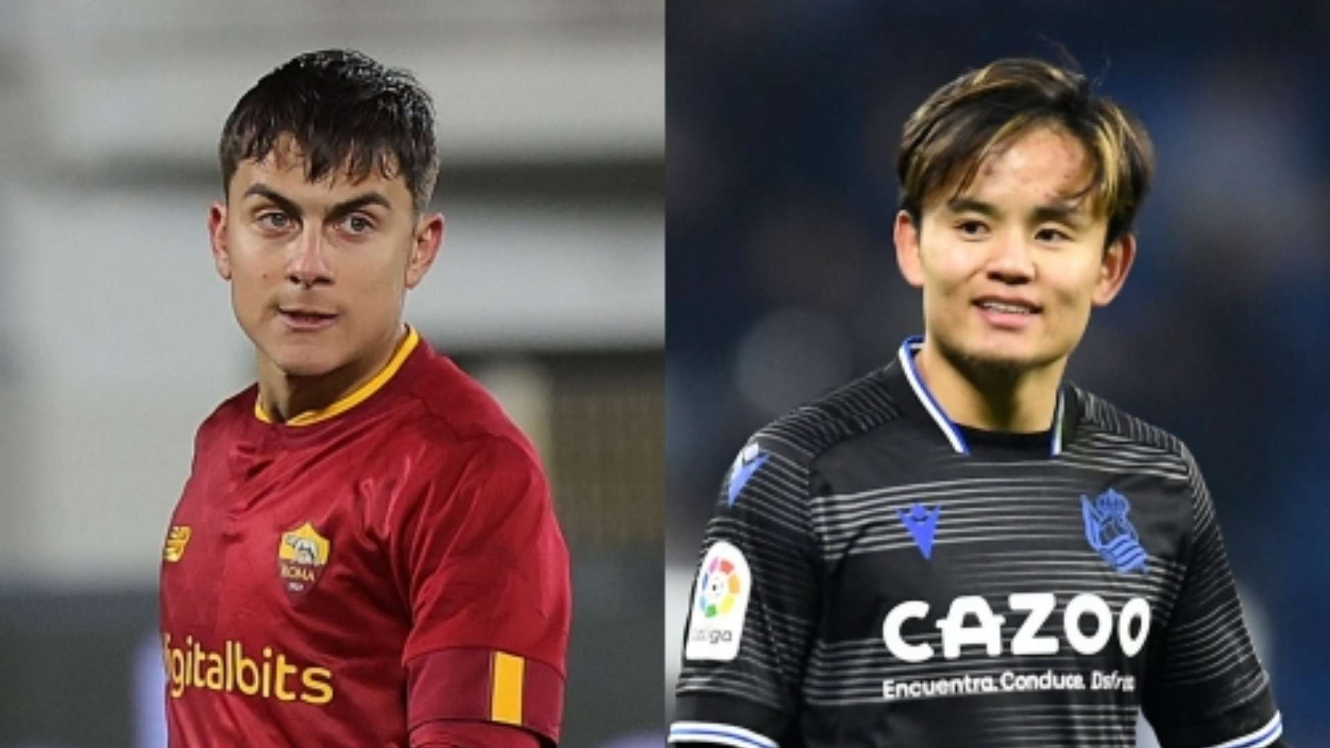 Paulo Dybala Roma Takefusa Kubo Real Sociedad