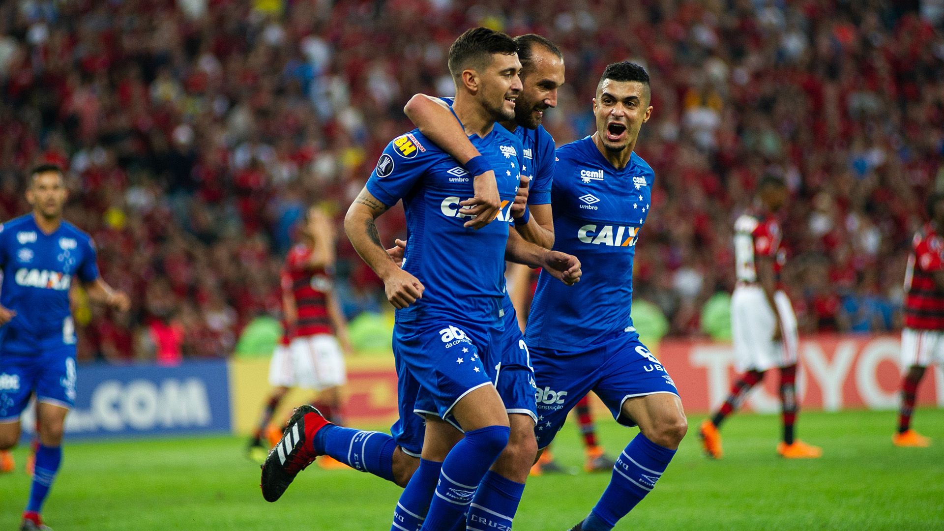Arrascaeta Barcos Egidio Flamengo Cruzeiro Liberadores 08082018