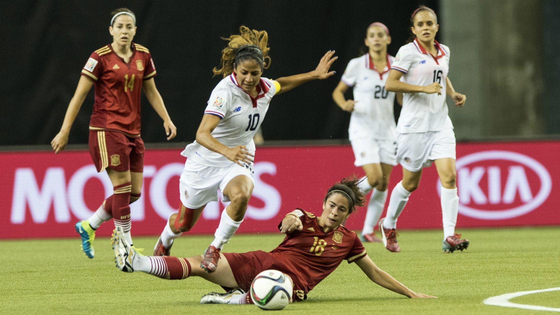 Shirley Cruz Marta Torrejon Spain Costa Rica Women World Cup 06092015