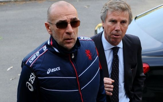 Davide Ballardini and Enrico Preziosi - Genoa