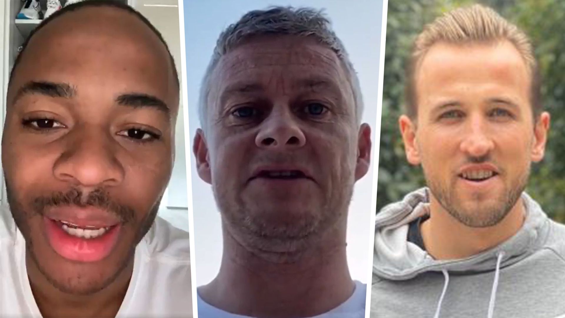 Raheem Sterling Ole Gunnar Solskjaer Harry Kane