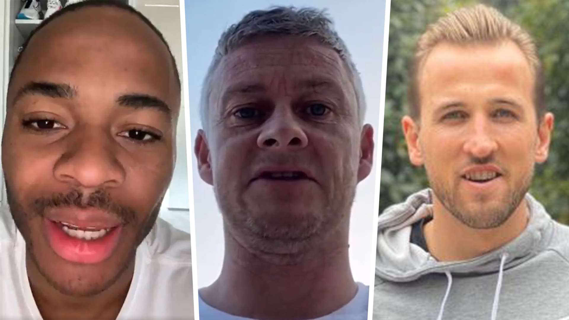 Raheem Sterling Ole Gunnar Solskjaer Harry Kane