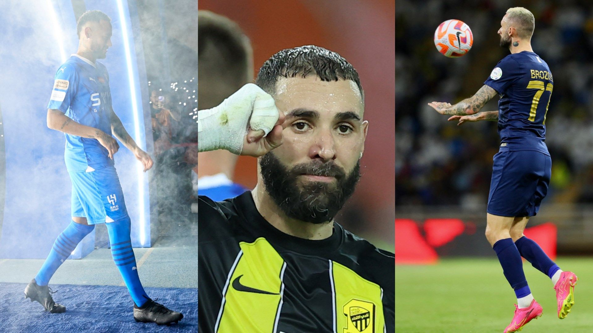 marcelo brozovic - karim benzema - neymar