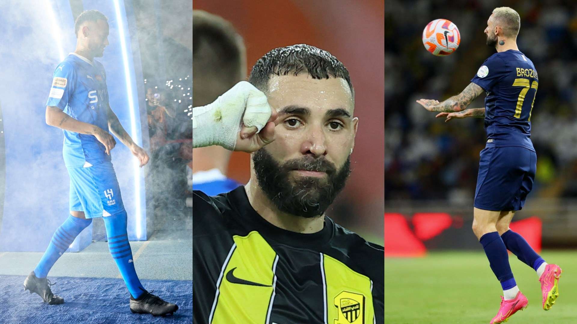 marcelo brozovic - karim benzema - neymar