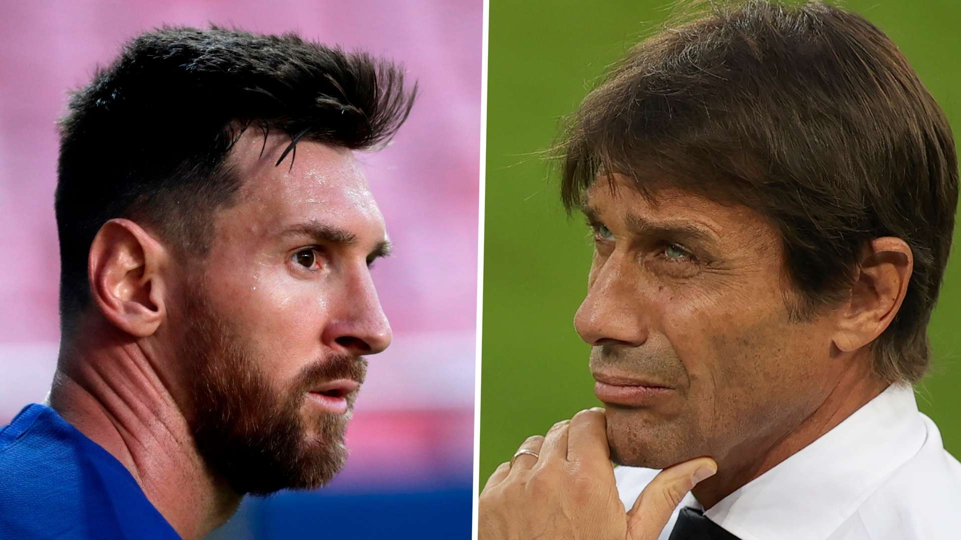 Lionel Messi Antonio Conte Barcelona Inter 2019-20 GFX