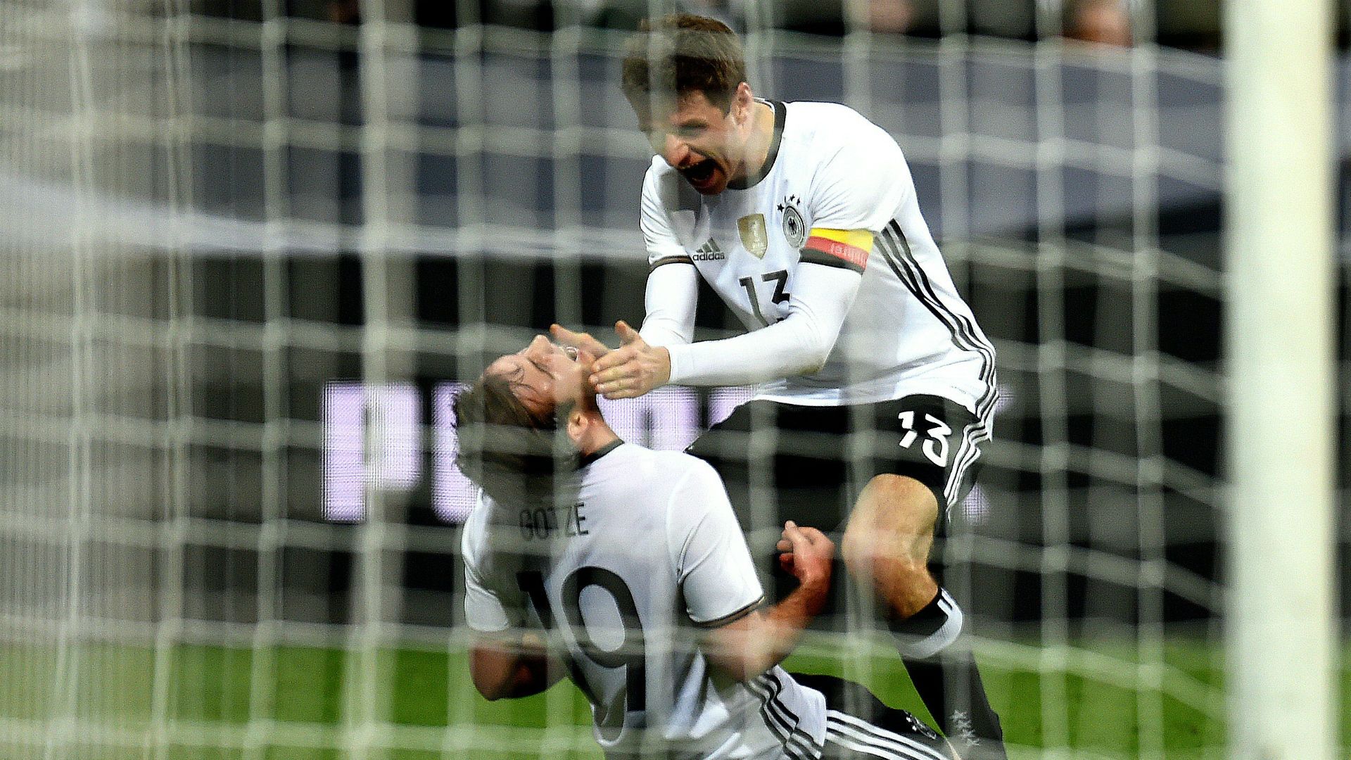 Thomas Muller & Mario Gotze Germany v Italy