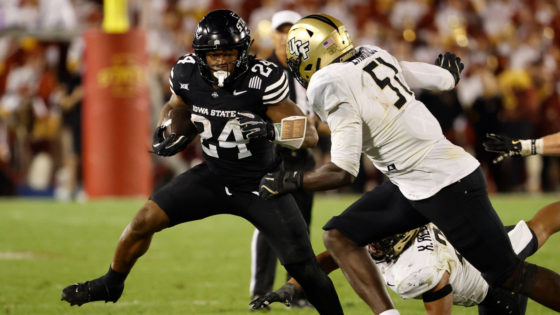 Abu Sama III #24 of the Iowa State Cyclones 