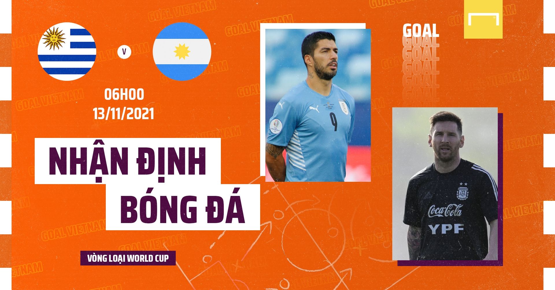 Preview Uruguay vs Argentina WCQ 2022 GFX