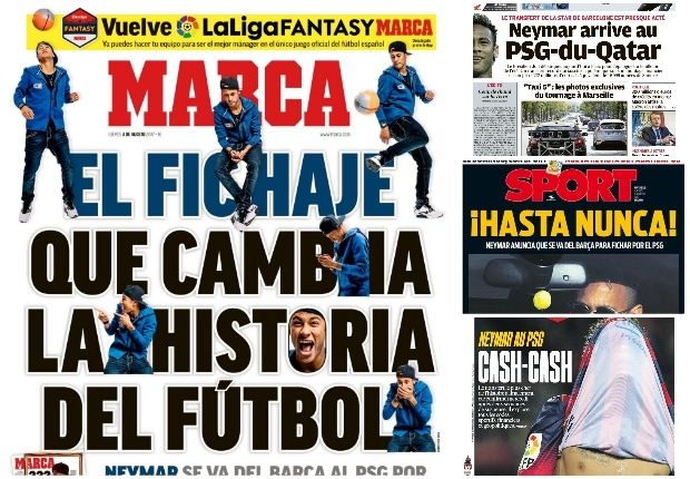 Revue de presse Neymar PSG