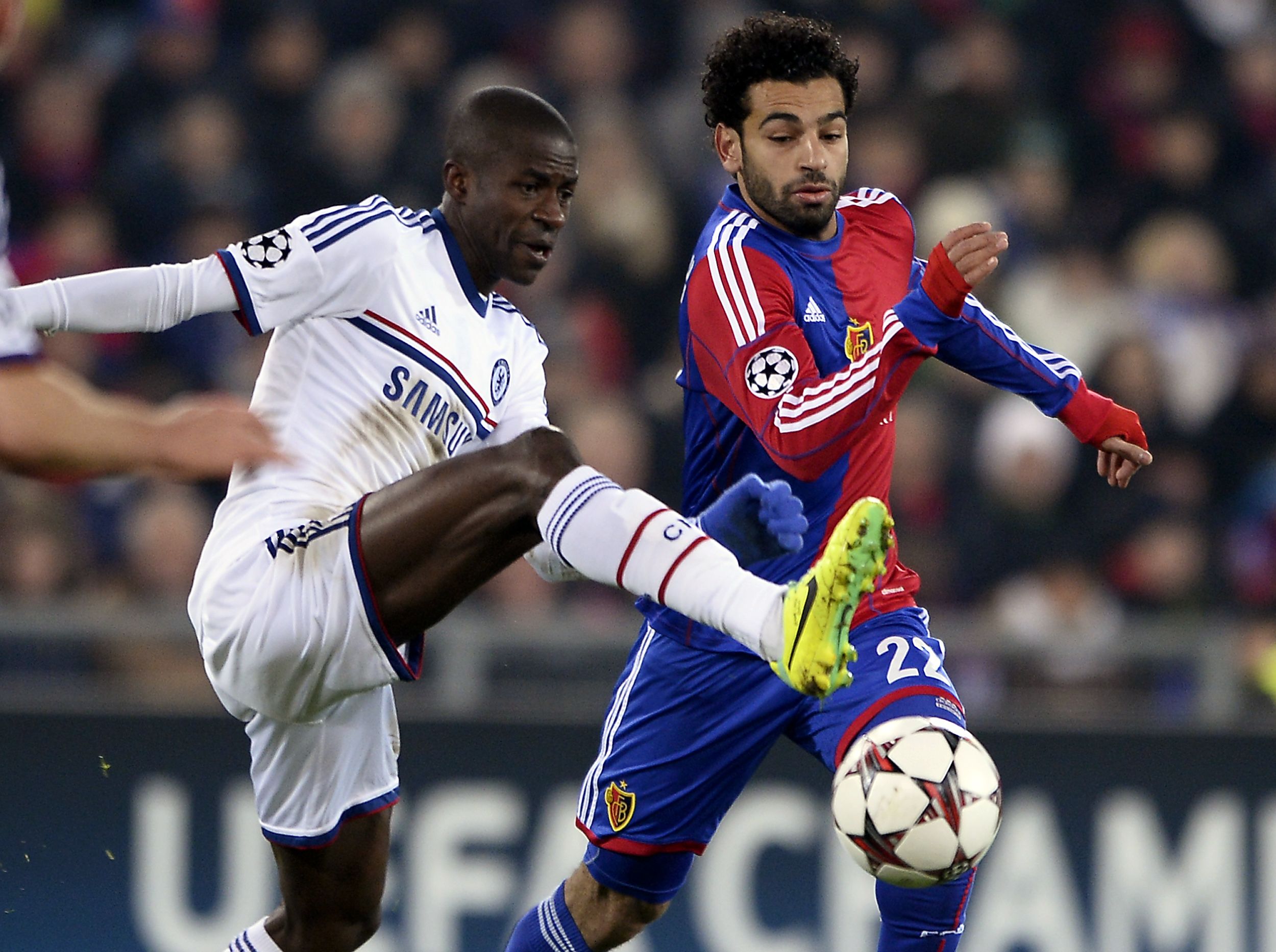 Basel forward Mohamed Salah