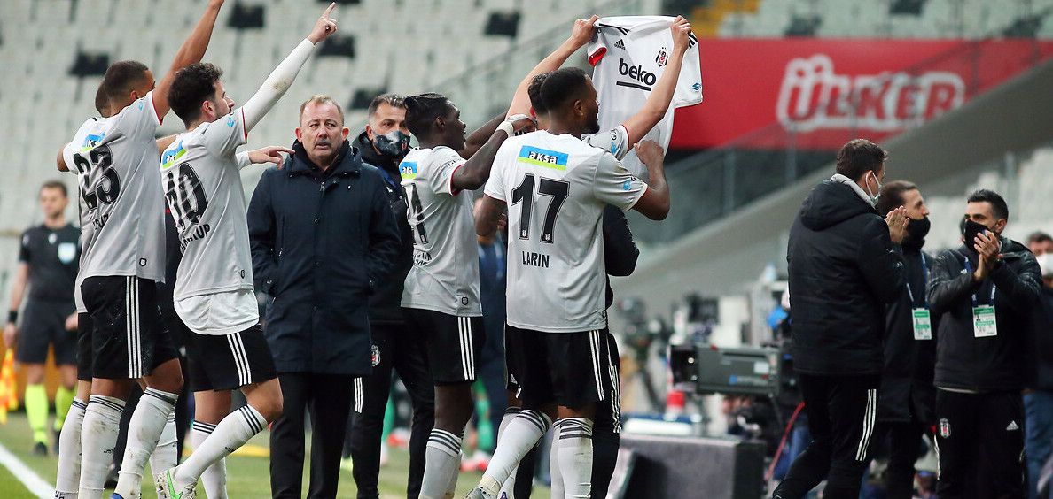 Besiktas Goal Celebration & Sergen Yalcin vs. Alanyaspor 04/07/21