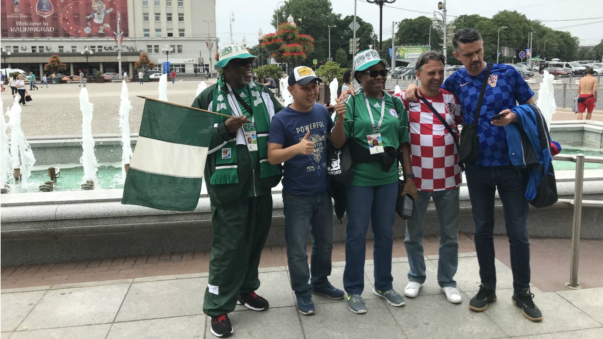 Nigeria and croatia fans World Cup Russia 2018