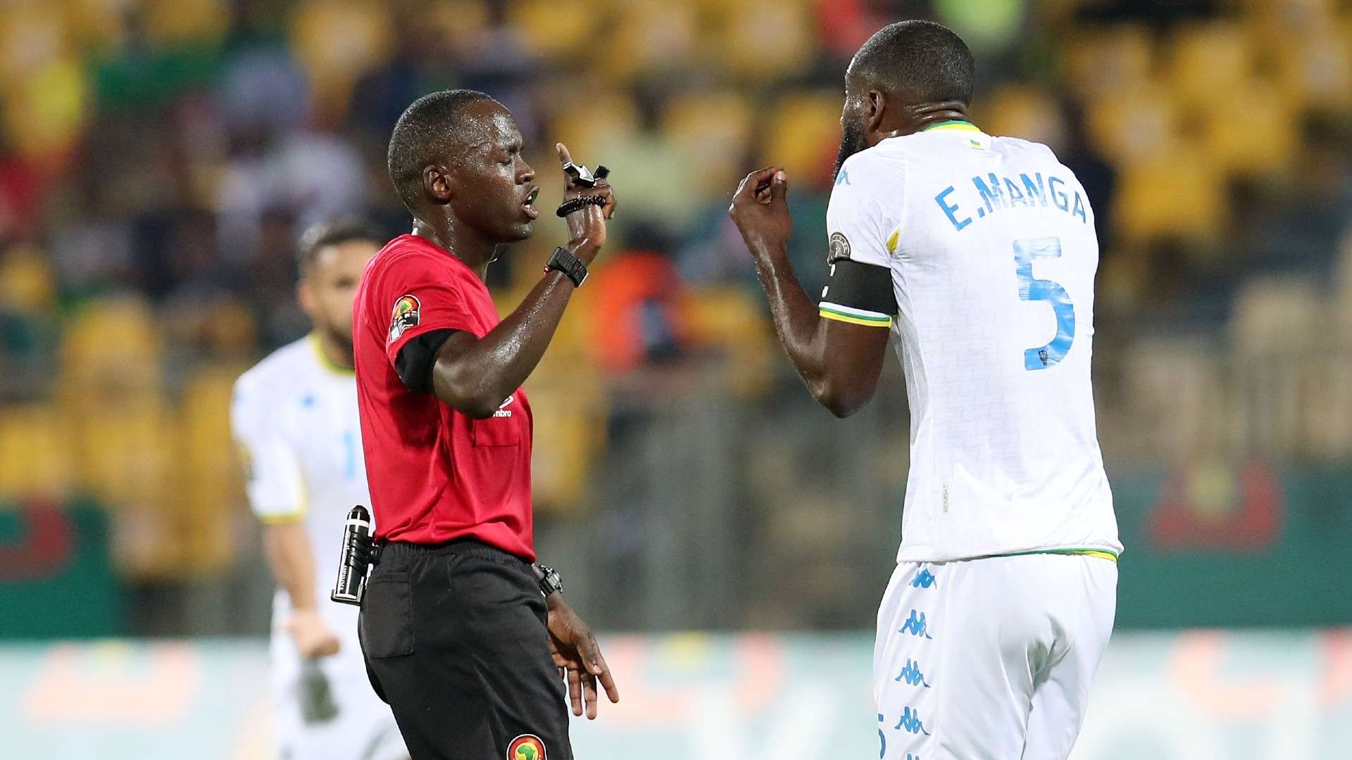 Kenya's Referee, Peter Waweru Kamaku during the 2021 Africa Cup of Nations Afcon Finals.