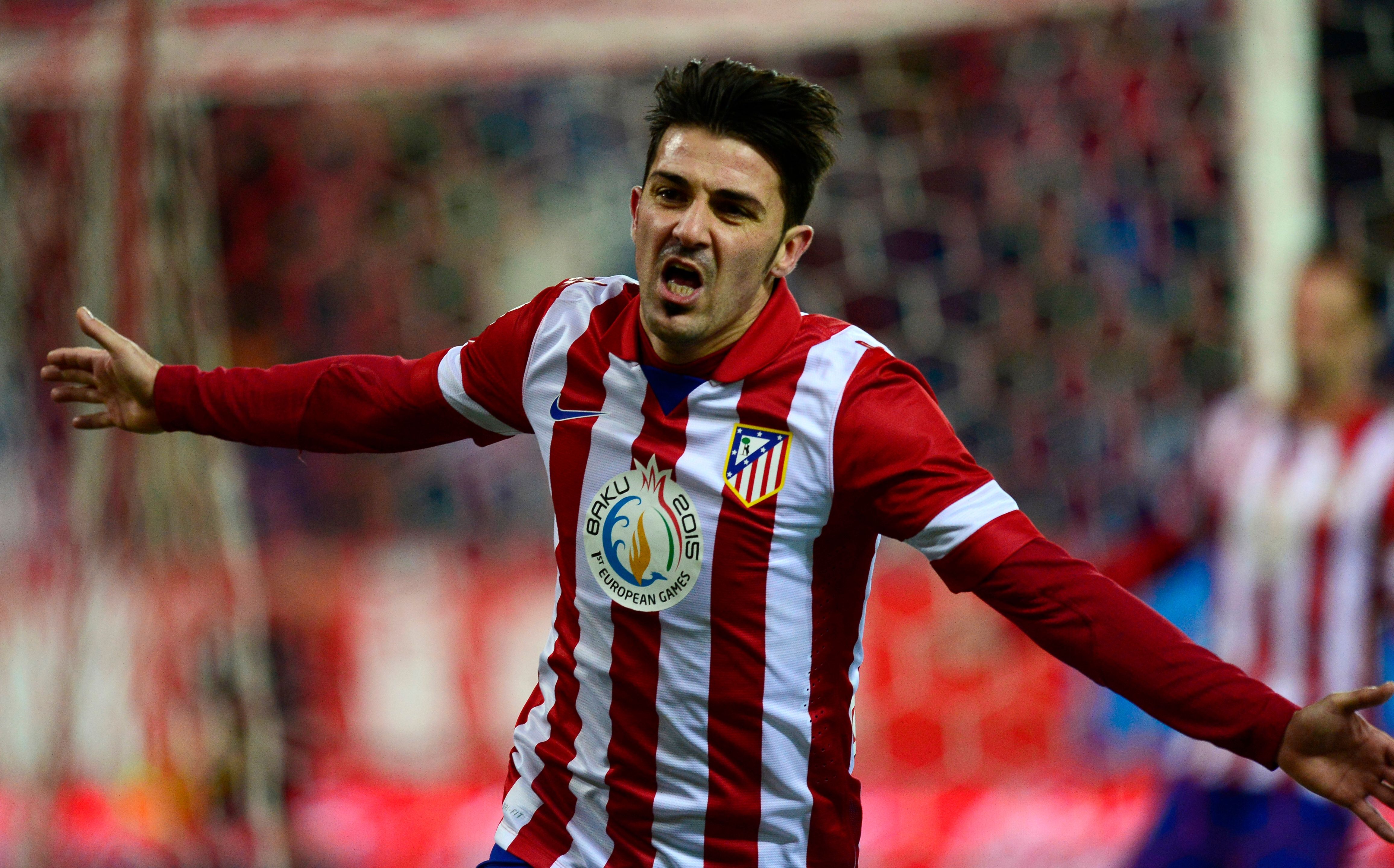 Atletico Madrid striker David Villa
