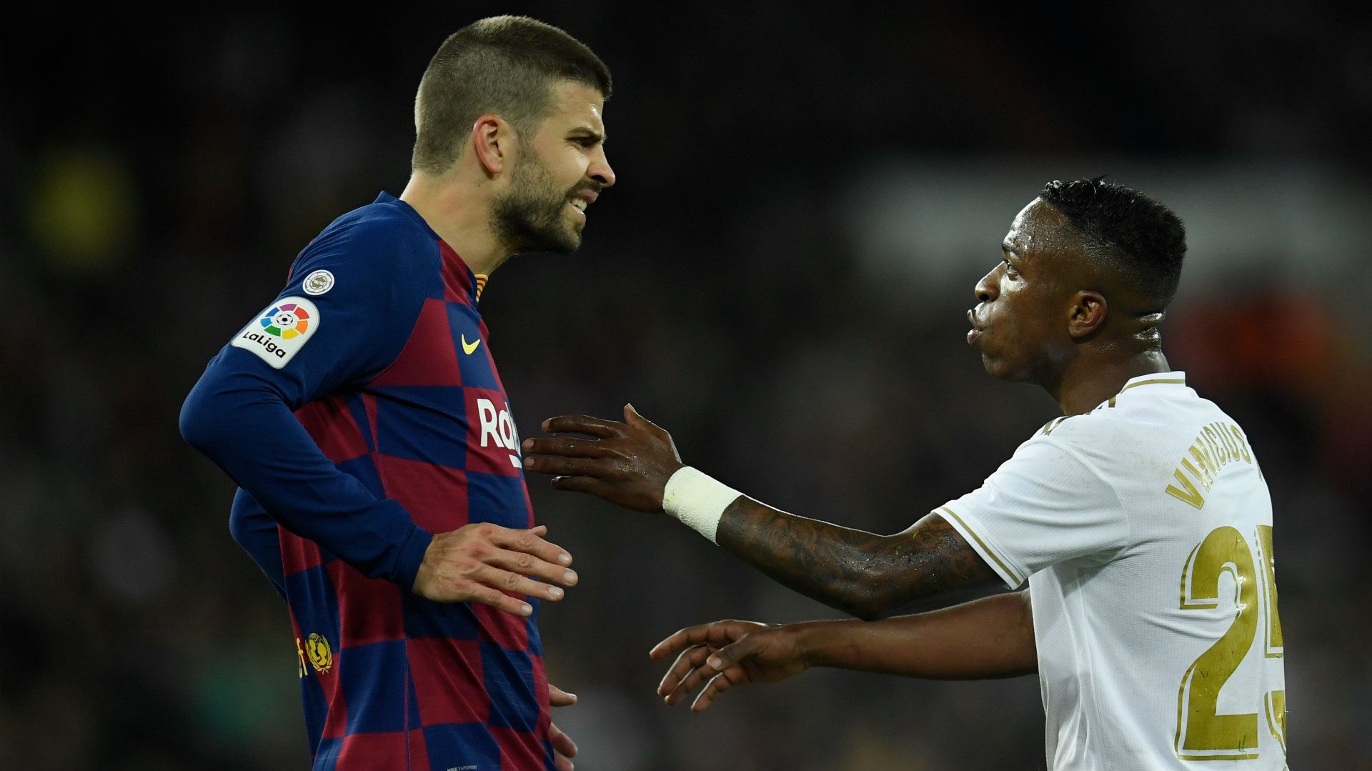 Vinicius Junior Gerard Pique Real Madrid vs Barcelona 2019-20