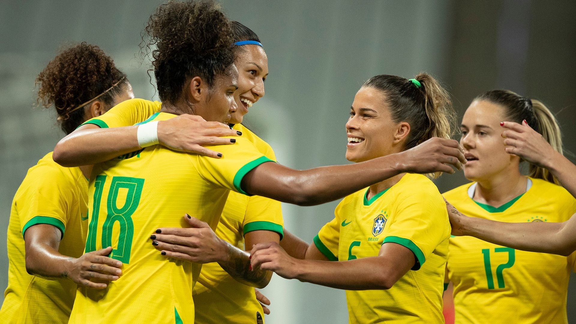 Duda Bia Zaneratto Tamires Brasil México amistoso feminino 12 12 2019
