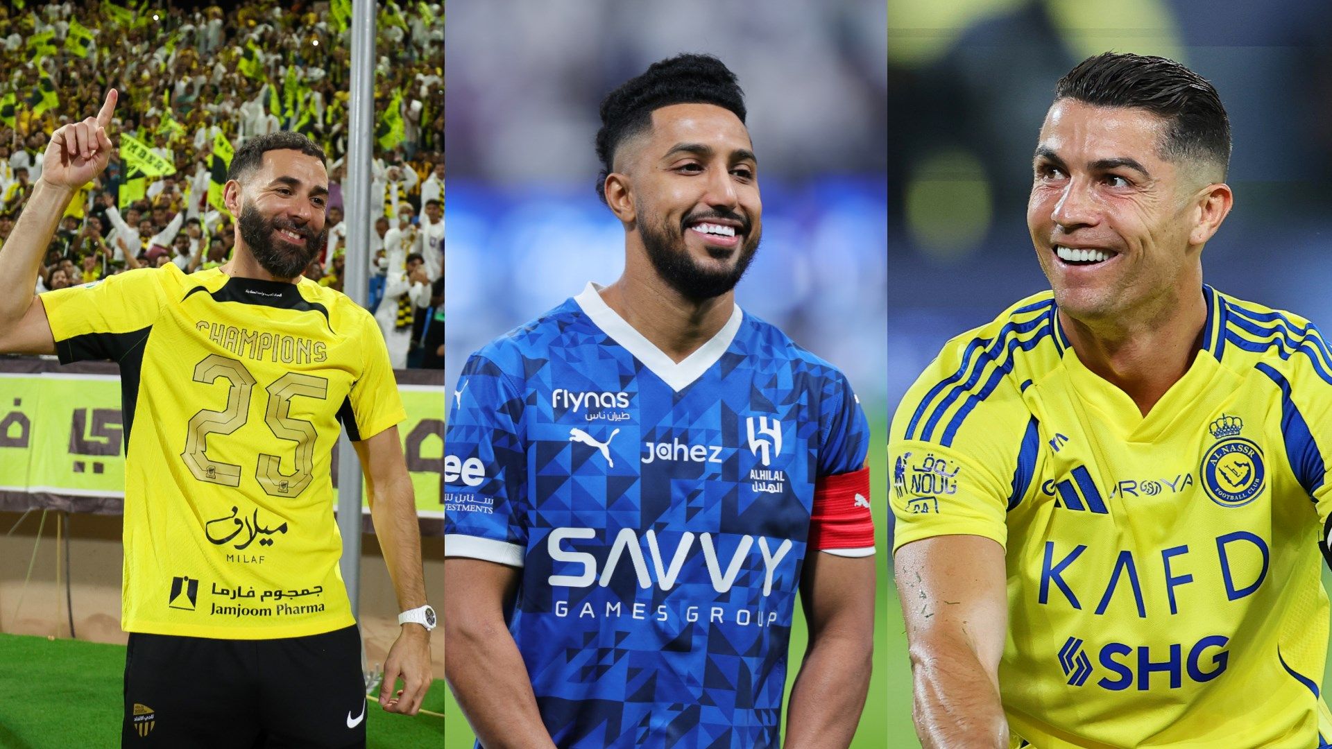 Salem Al-Dawsari Hilal Karim Benzema Ittihad Cristiano Ronaldo Nassr
