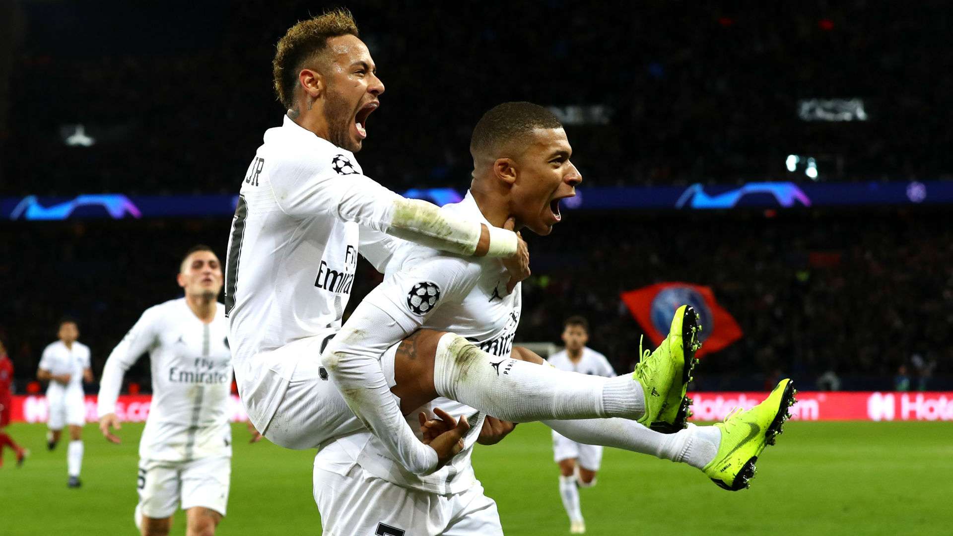 Neymar Kylian Mbappe PSG Liverpool UEFA Champions League 28112018