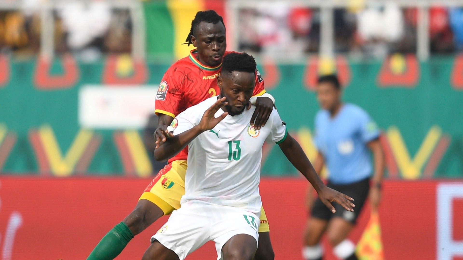 Joseph Lopy of Senegal in Afcon 2021.