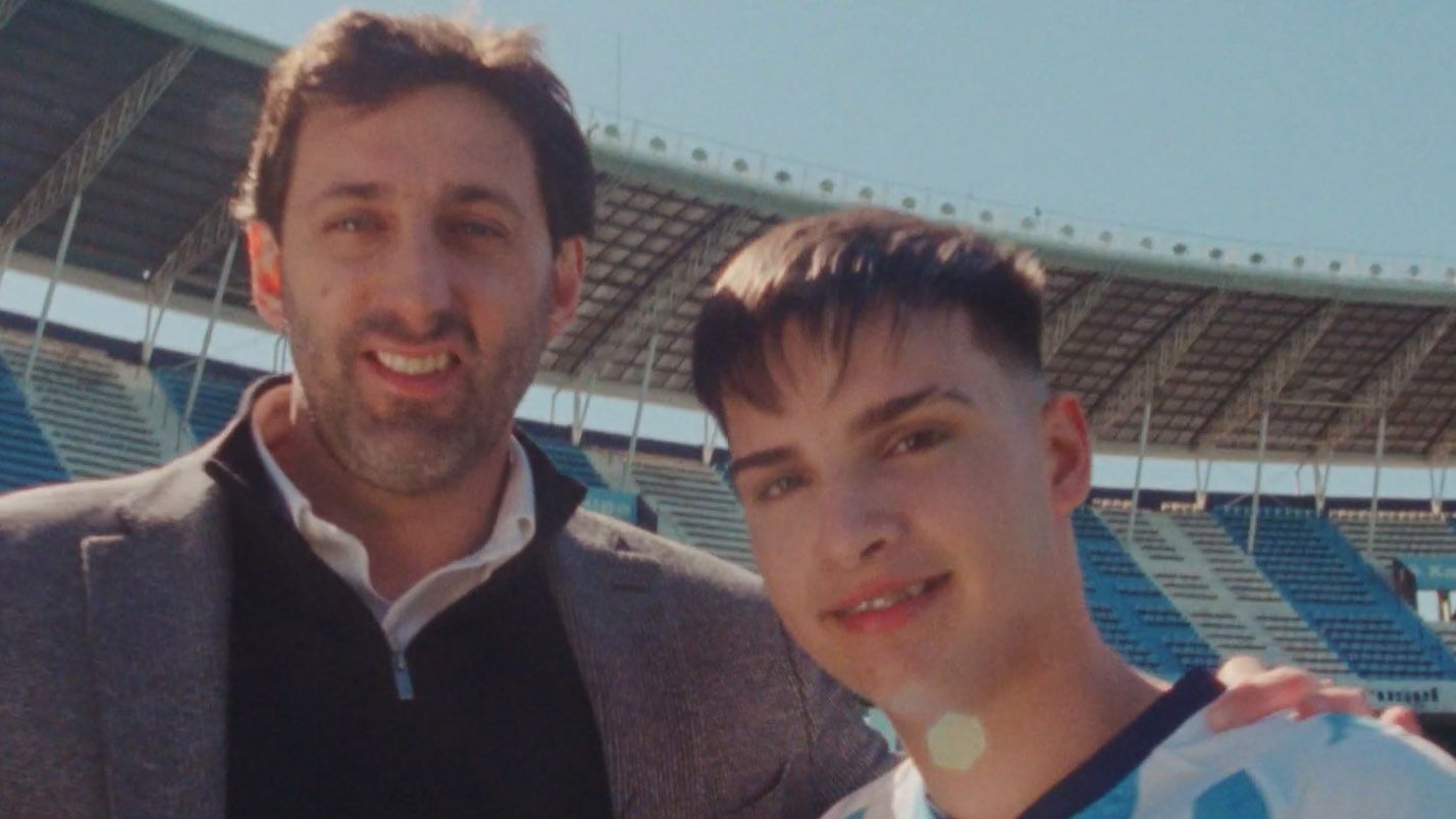 Diego Milito e Santiago Fretes, torcedor do Racing Club