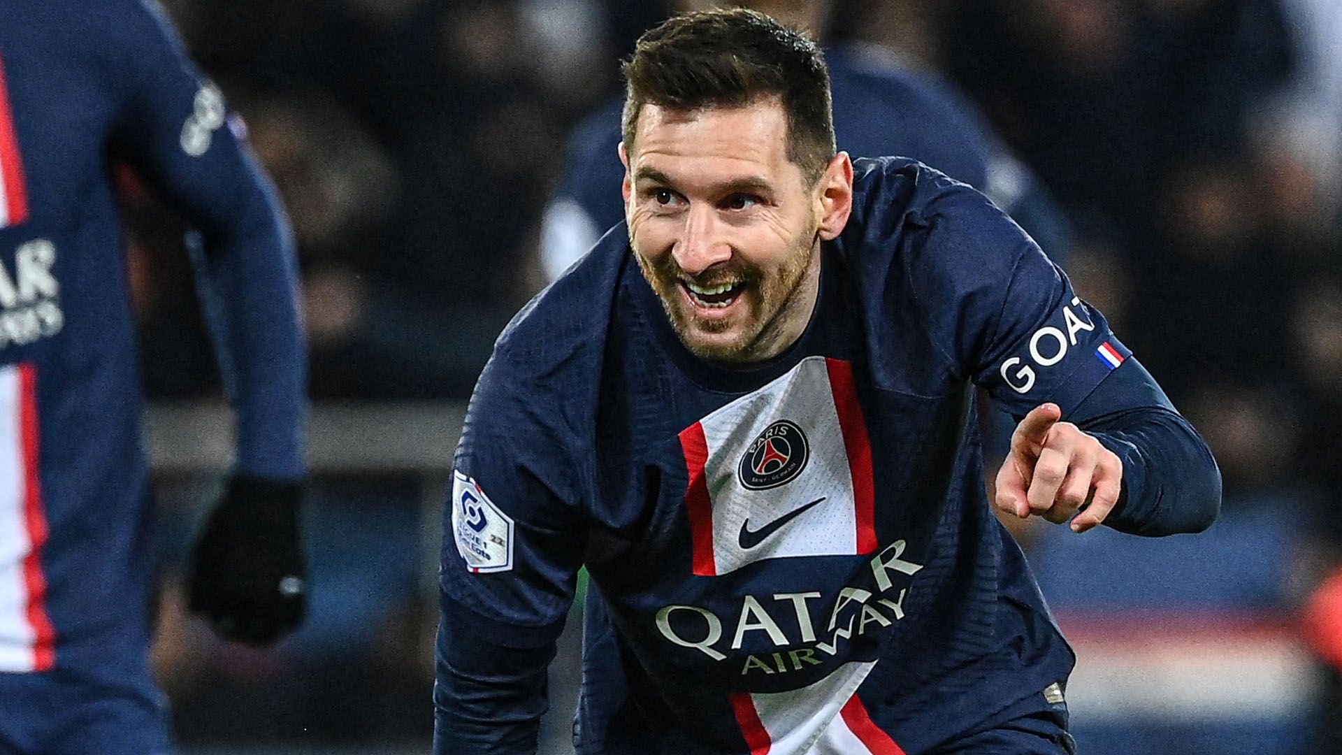 Lionel Messi celebrate PSG Nantes 2022-23