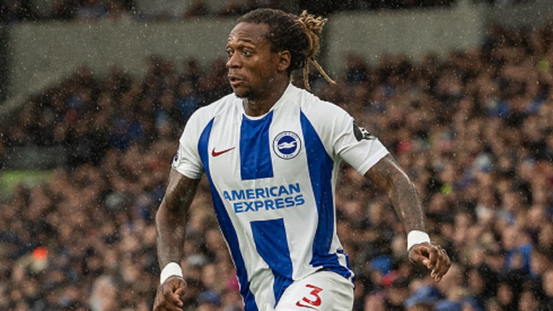 Gaetan Bong of Brighton & Hove Albion's during a Premier League match