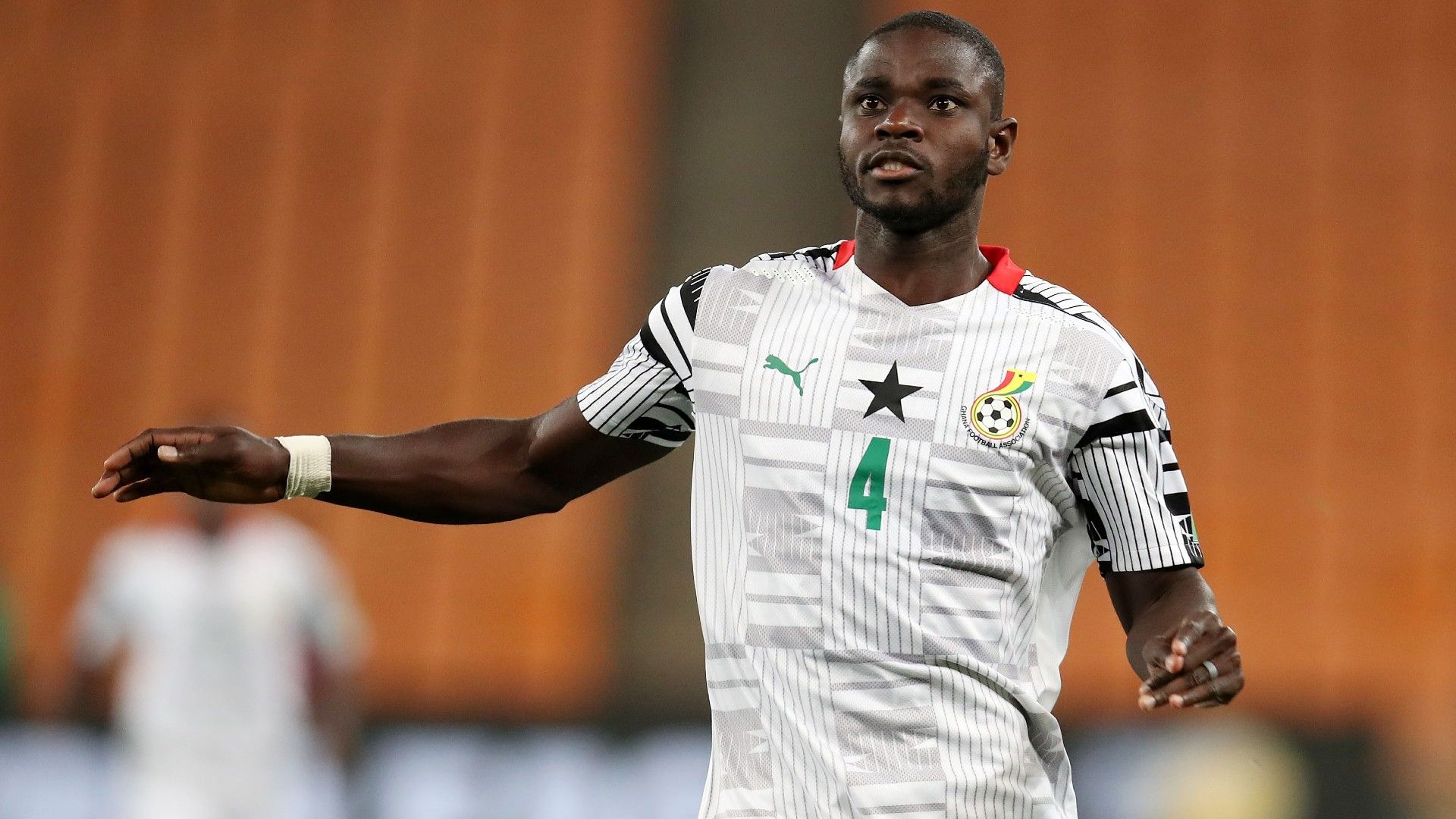 Jonathan Mensah of Ghana during the 2022 World Cup Qualifier.
