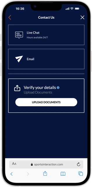 sports interaction customer support roc