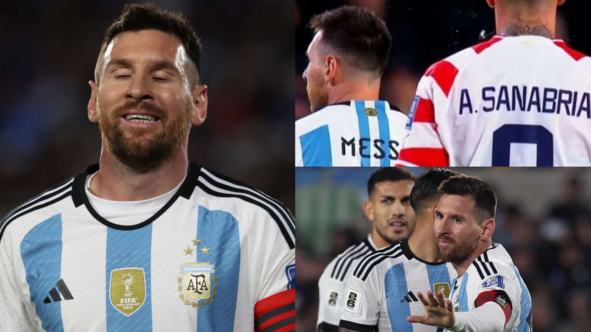 Lionel Messi spit Argentina Paraguay 2023