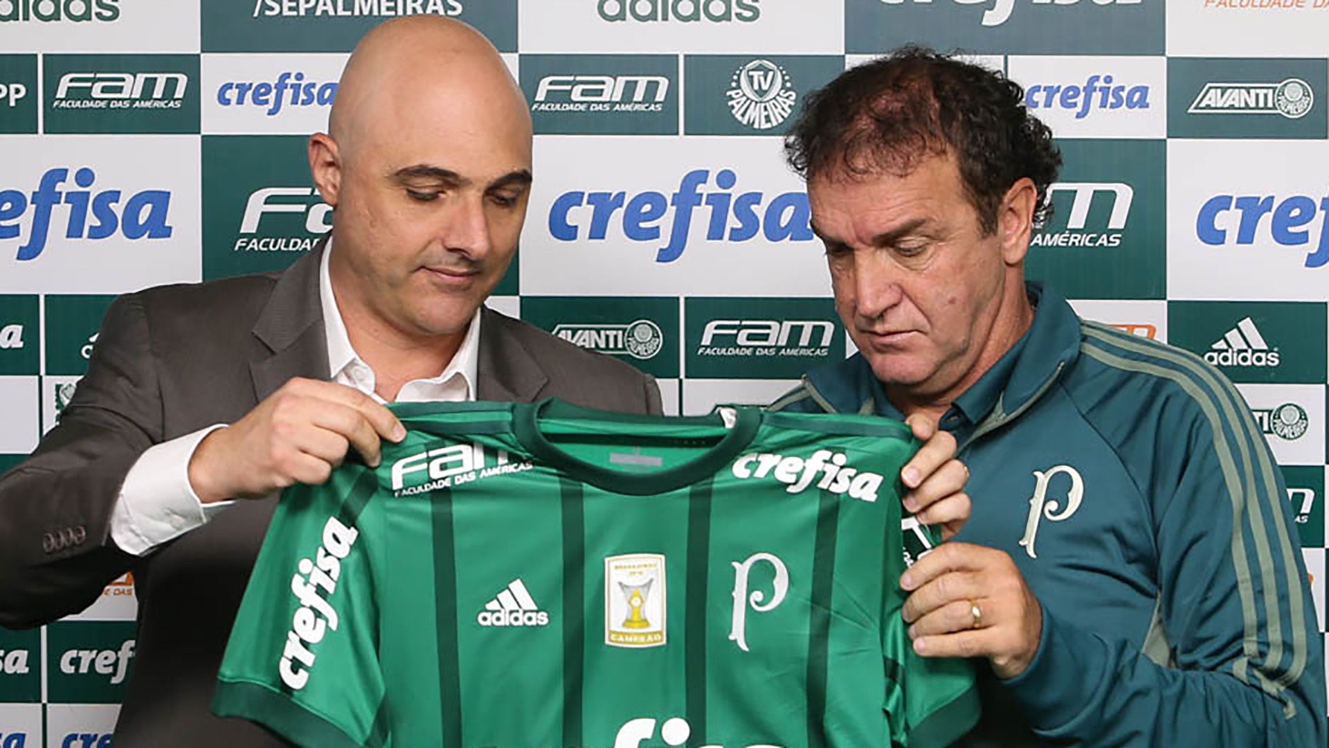 Cuca Mauricio Galiotte Palmeiras apresentacao 09052017