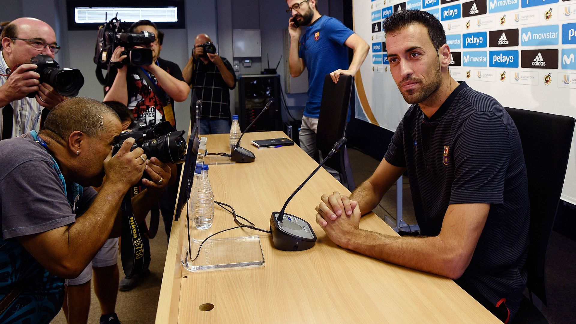 Sergio Busquets Barcelona press conference