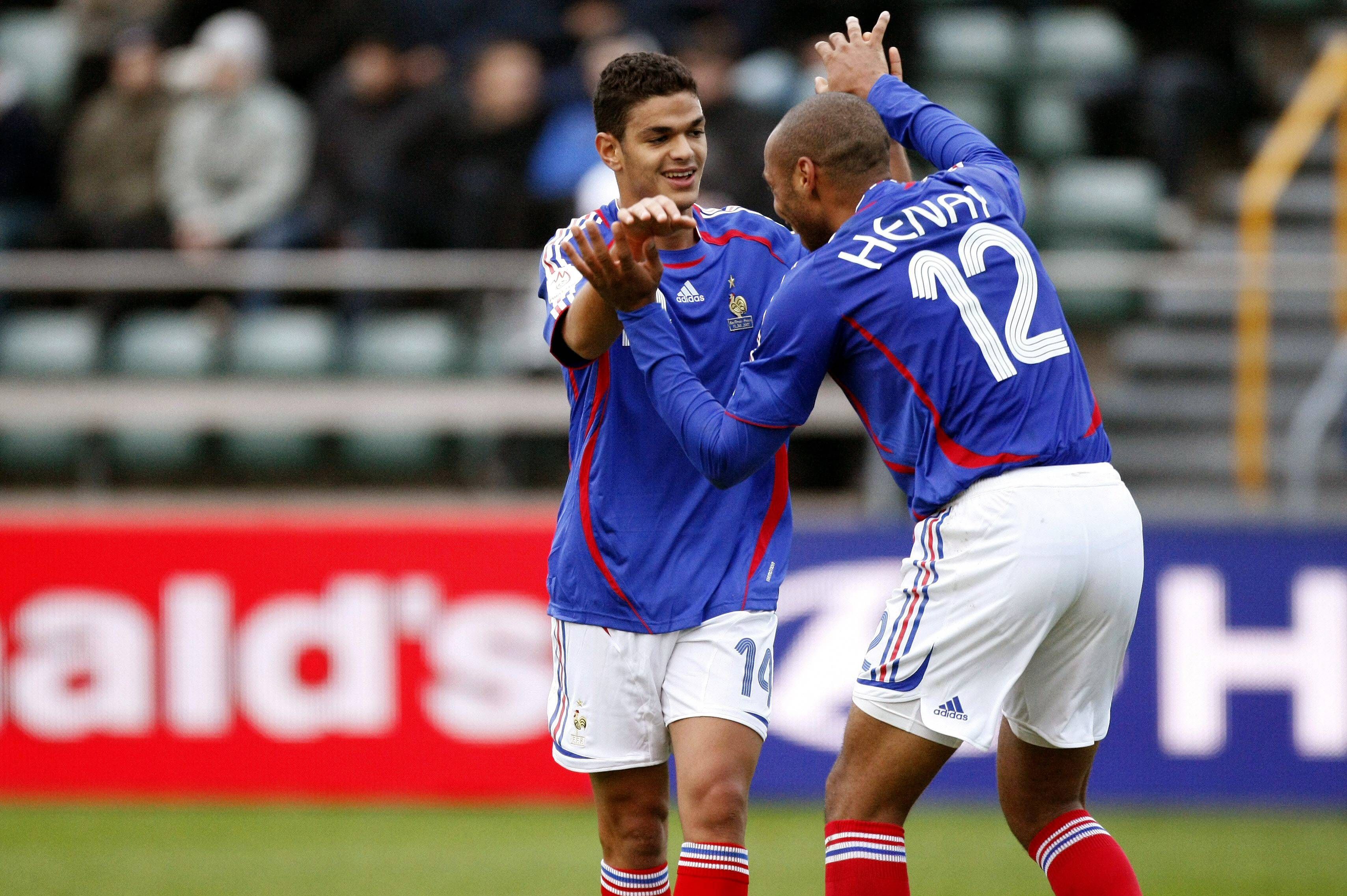Hatem Ben Arfa and Thierry Henry