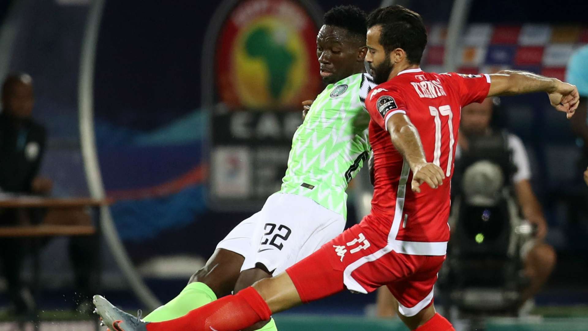 Yassine Khenissi, Kenneth Omeruo – Tunisia vs. Nigeria
