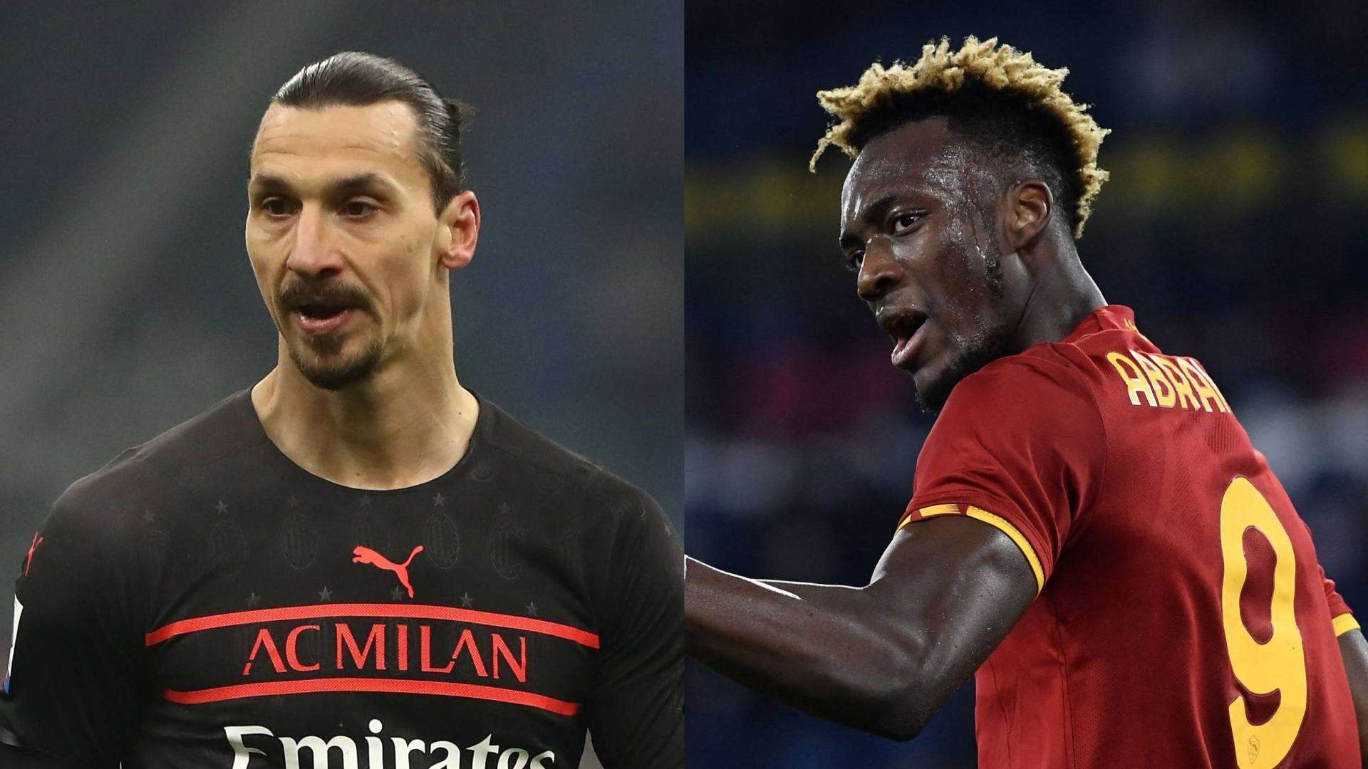 Zlatan Ibrahimovic Milan Tammy Abraham Roma