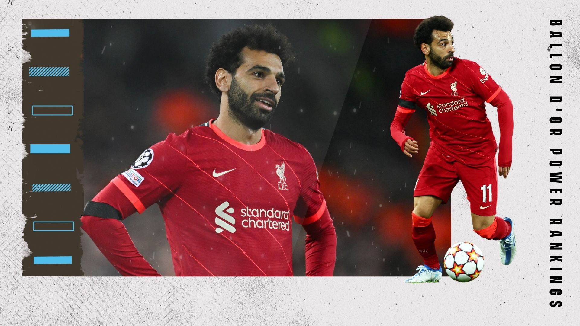Mohamed Salah Ballon d'Or Rankings GFX