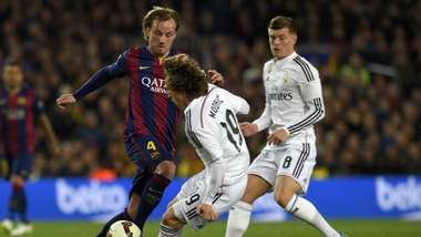Barcelona Real Madrid La Liga Ivan Rakitic Luka Modric Toni Kroos 22032015